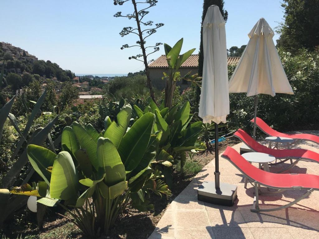 Villa Les Yuccas - Pool - Sea View Cagnes-sur-Mer Exterior photo
